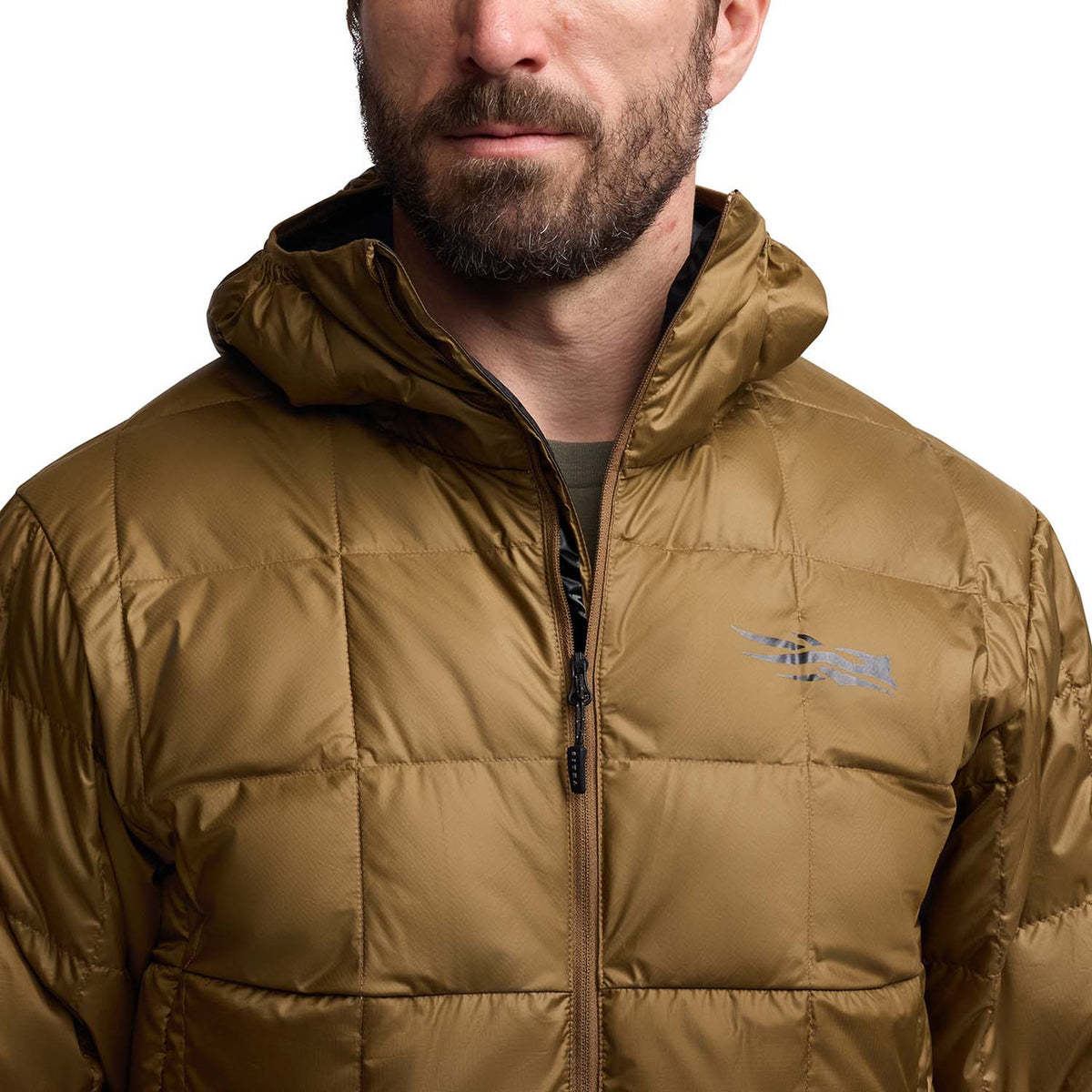 Sitka MicroDown Hooded Jacket Front Zipper Image