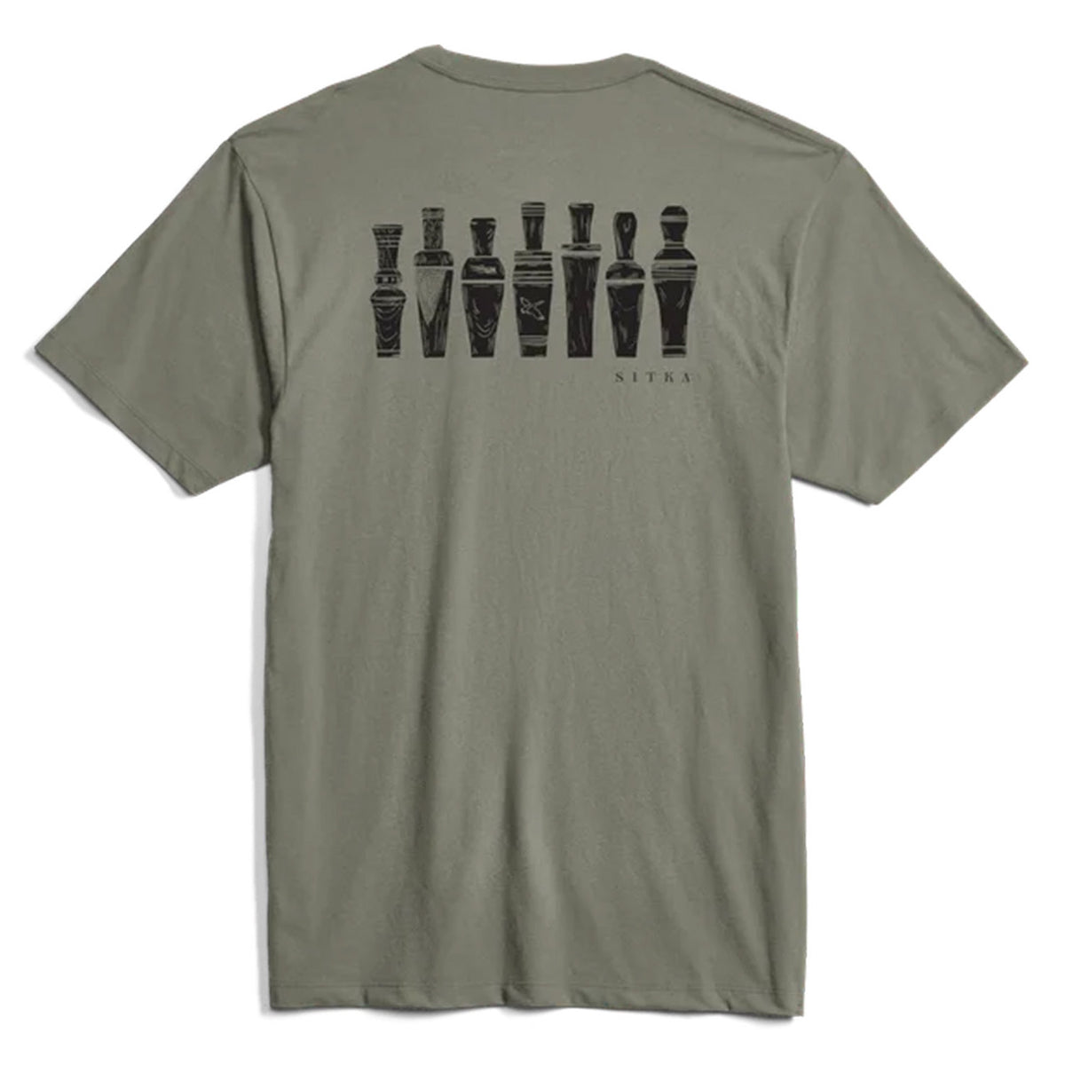 Sitka Call Collector Pocket Tee Back Image in Hemlock Green