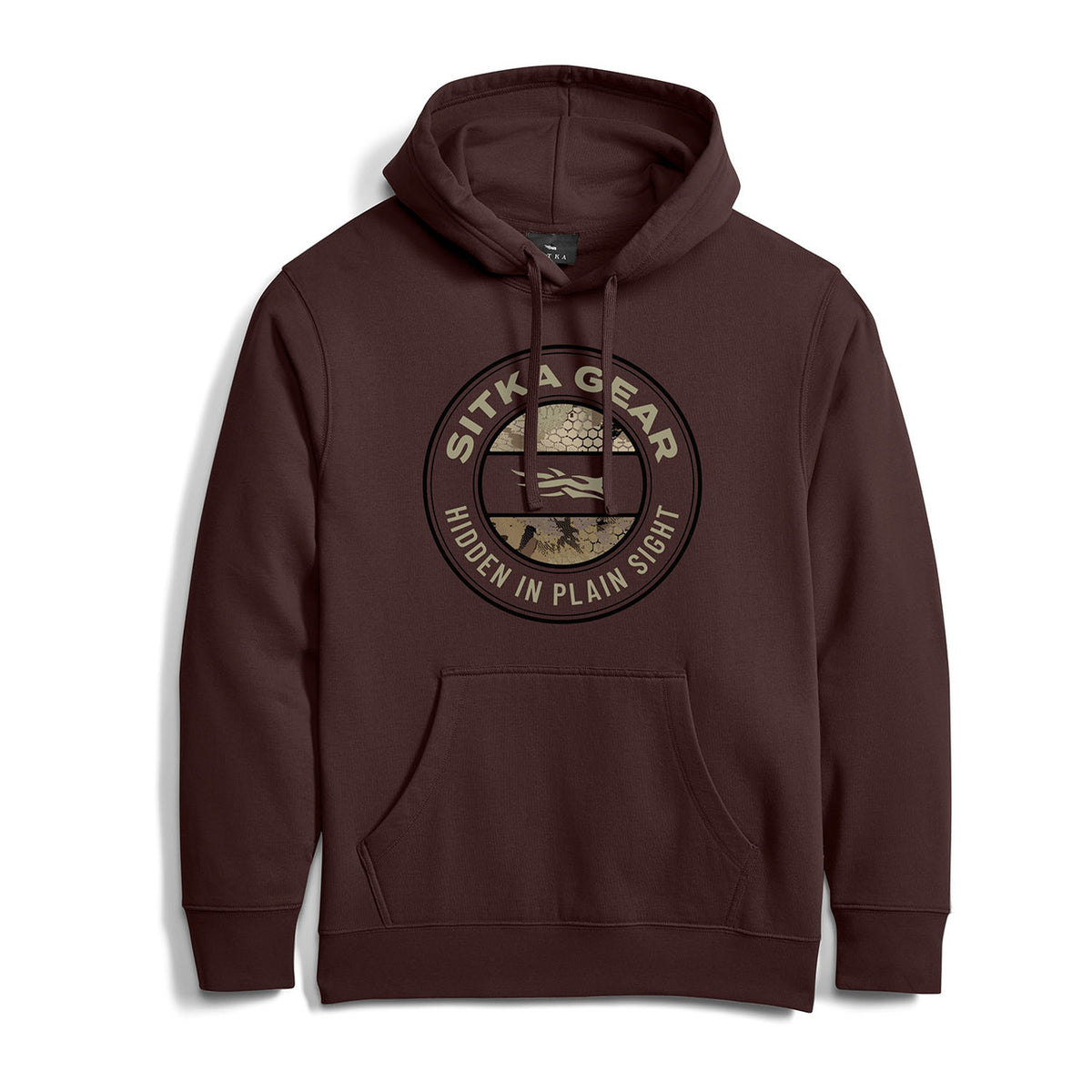 Sitka Hidden Optifade Pullover Hoodie Image in Cherry Wood Marsh