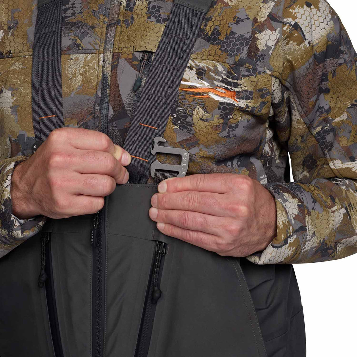 Strap Buckles Image of the Sitka Hudson Insulated Bib.