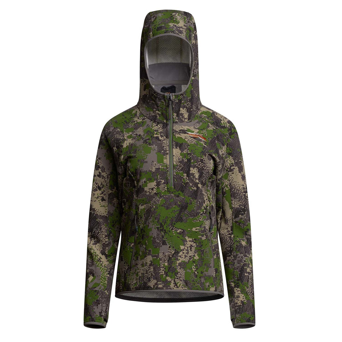 Image of the Sitka Women's Alpha Fleece Hoodie in Optifade Cover