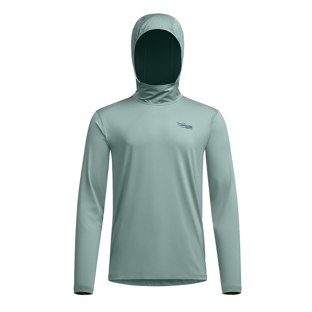 Image of the Sitka Guard Sun Hoodie in Saltwater Blue
