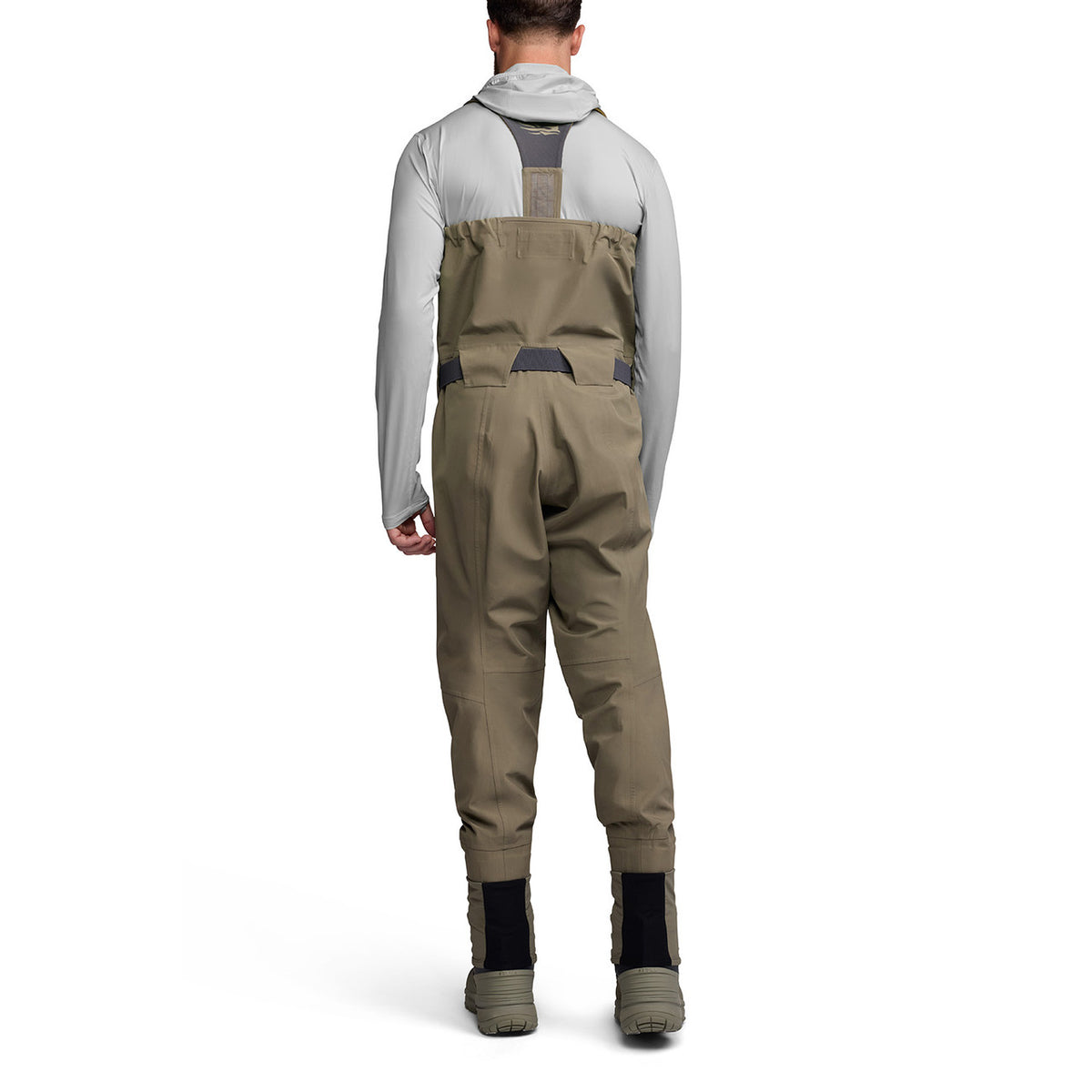 Back Model Image of the Sitka CrossCurrent Zip GTX Stockingfoot Wader.