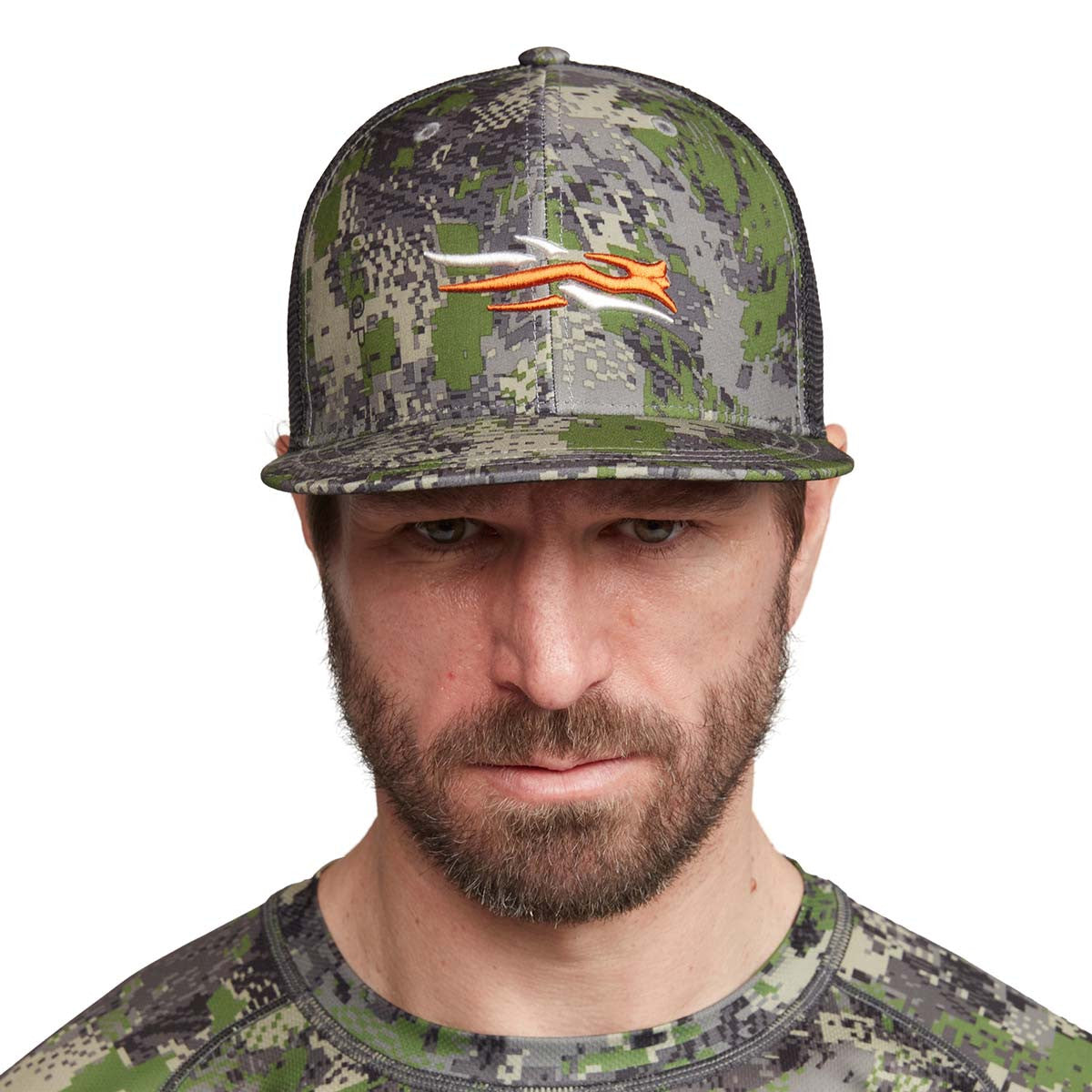 Sitka Trucker Hat Front Image in Optifade Cover