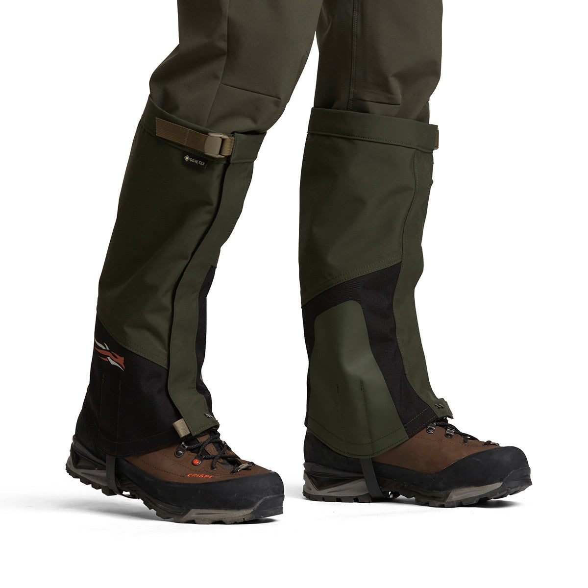 Sitka Stormfront Gore-Tex Gaiter Leg Image in Deep Lichen