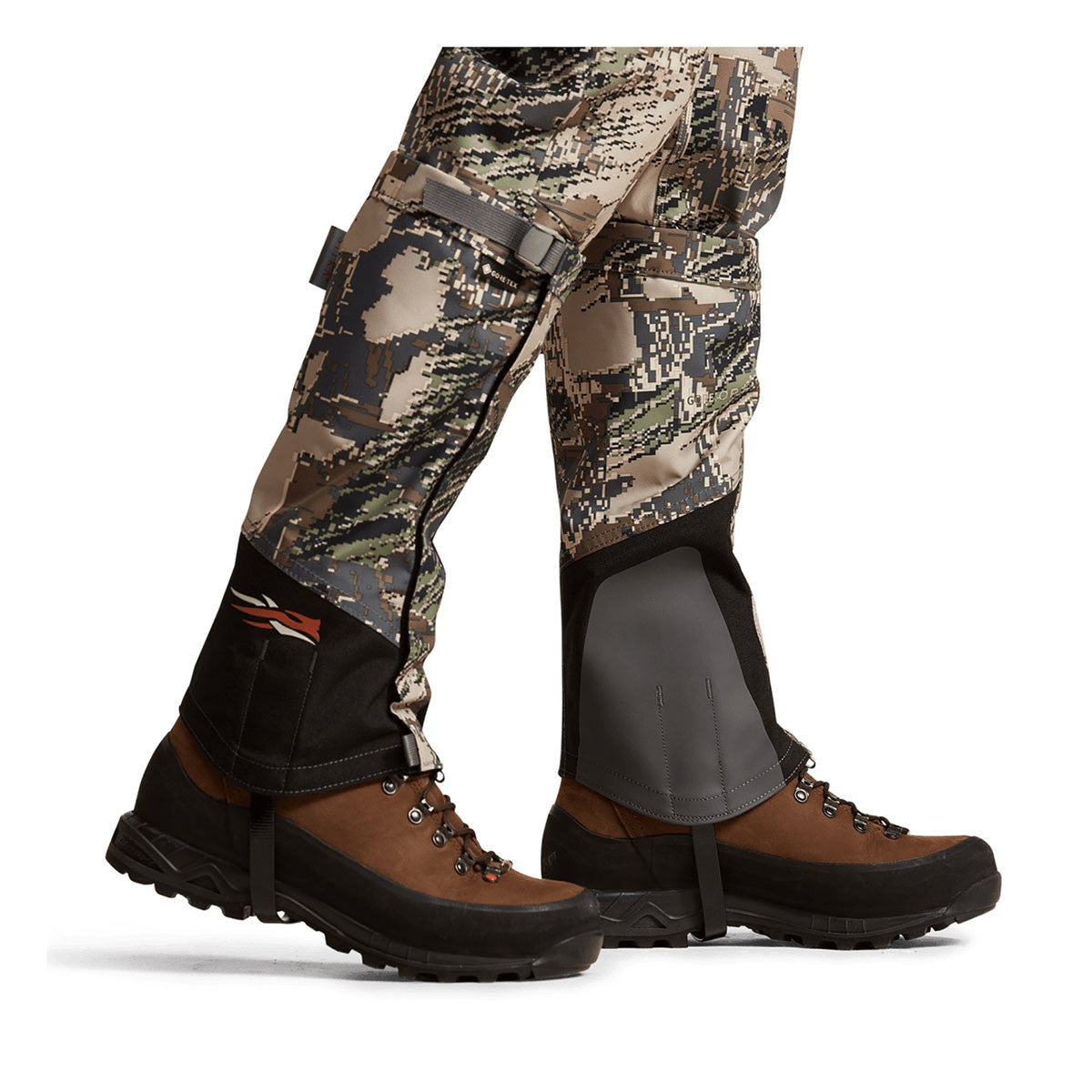 Sitka Stormfront Gore-Tex Gaiter Side Leg Image in Open Country