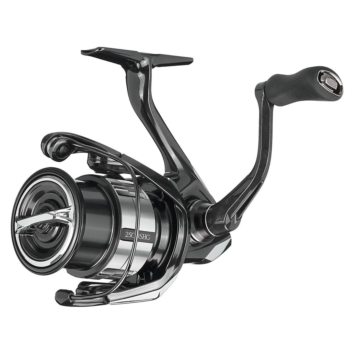 Tilted image of the Shimano Vanquish Spinning Reel.