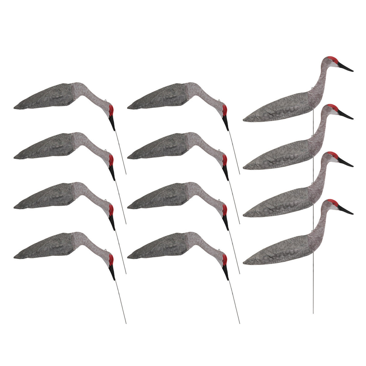 Sillosocks Sandhill Crane Windsock Decoys all dozen image