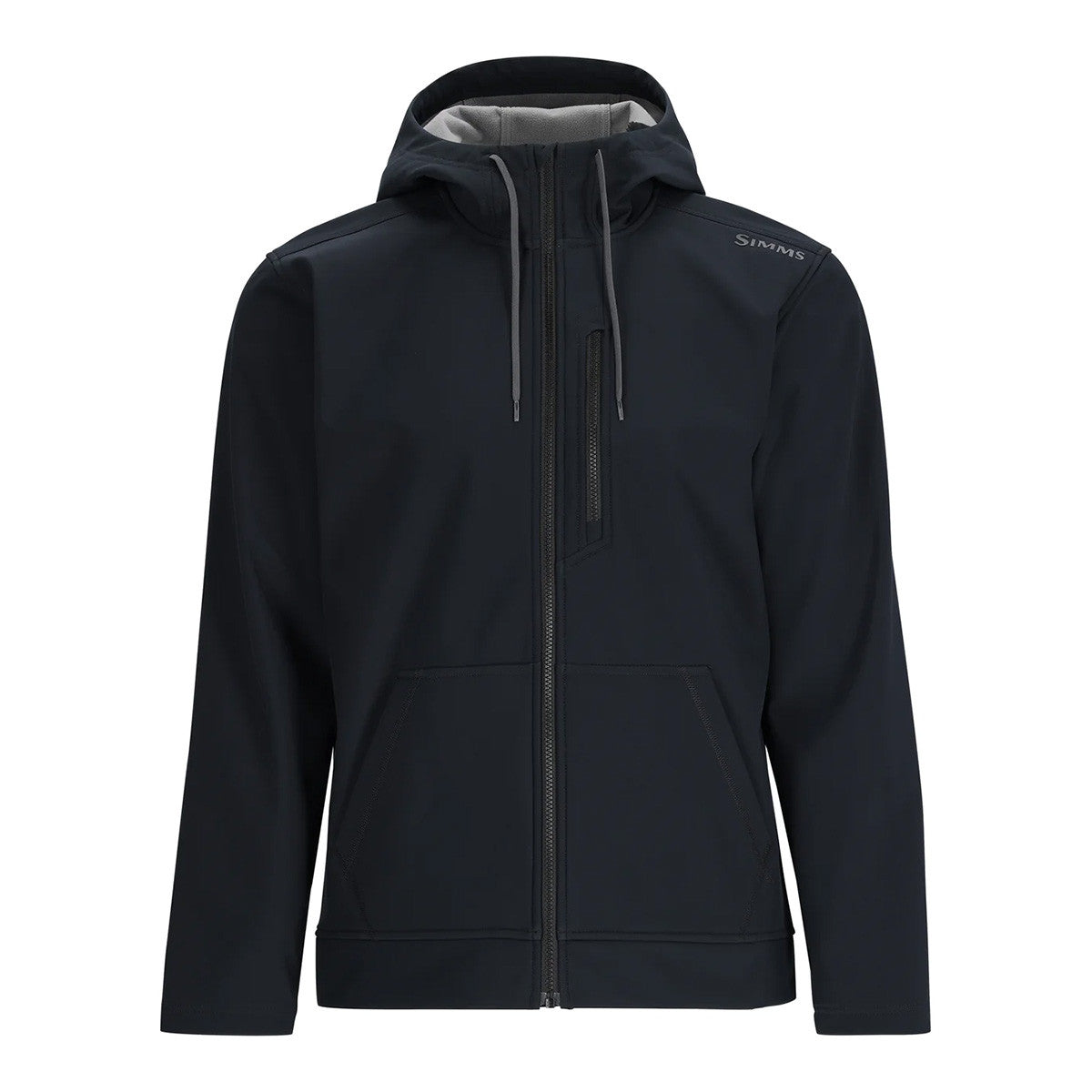 image of Simms Rogue Fleece Hoody in Black.