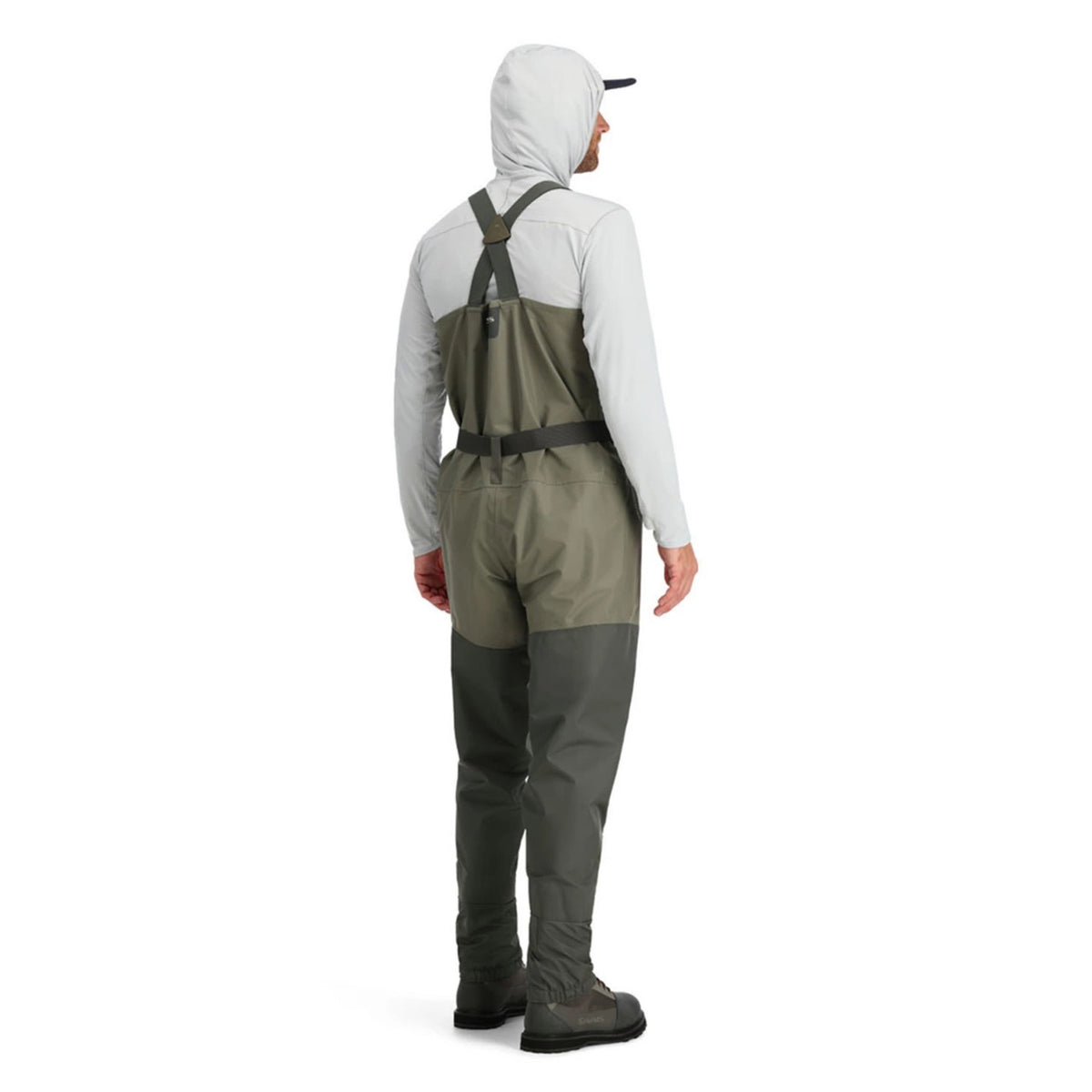 Simms Tributary Stockingfoot Waders Back Model Image