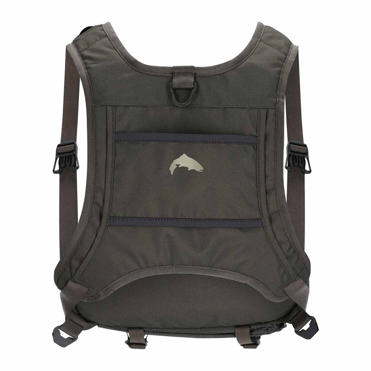 Simms Tributary Hybrid Fishing Chest Pack - Basalt - Back Image