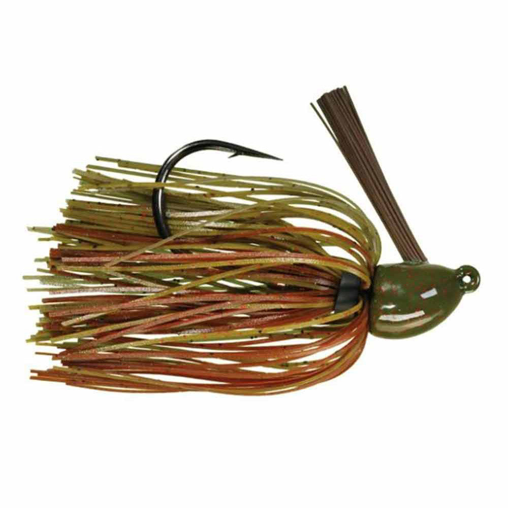 Strike King Hack Attack Heavy Cover Jig Image in Green Pumpkin Craw