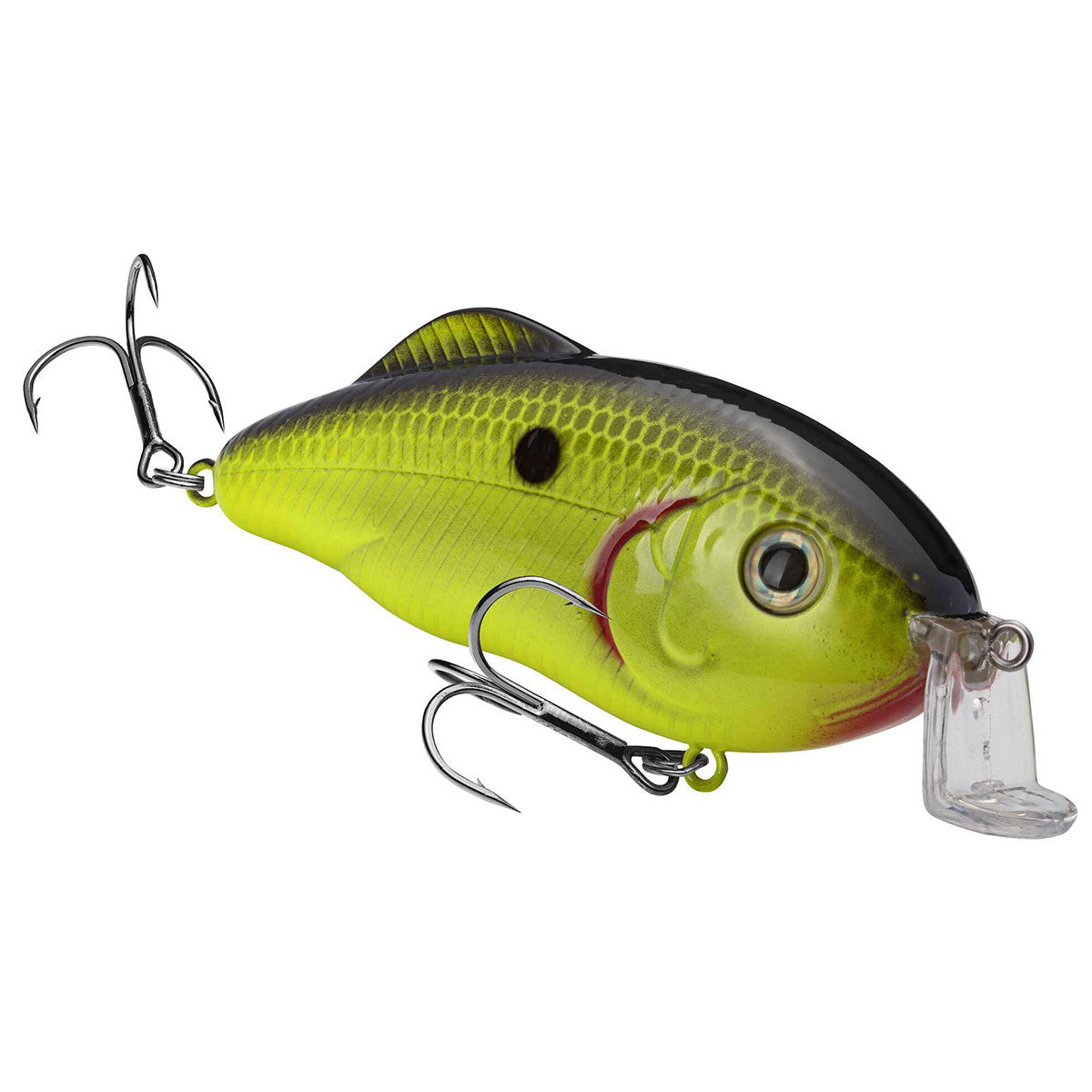 Strike King Hybrid Hunter Crankbait Image in Chartreuse Black Back Gold Blk Back