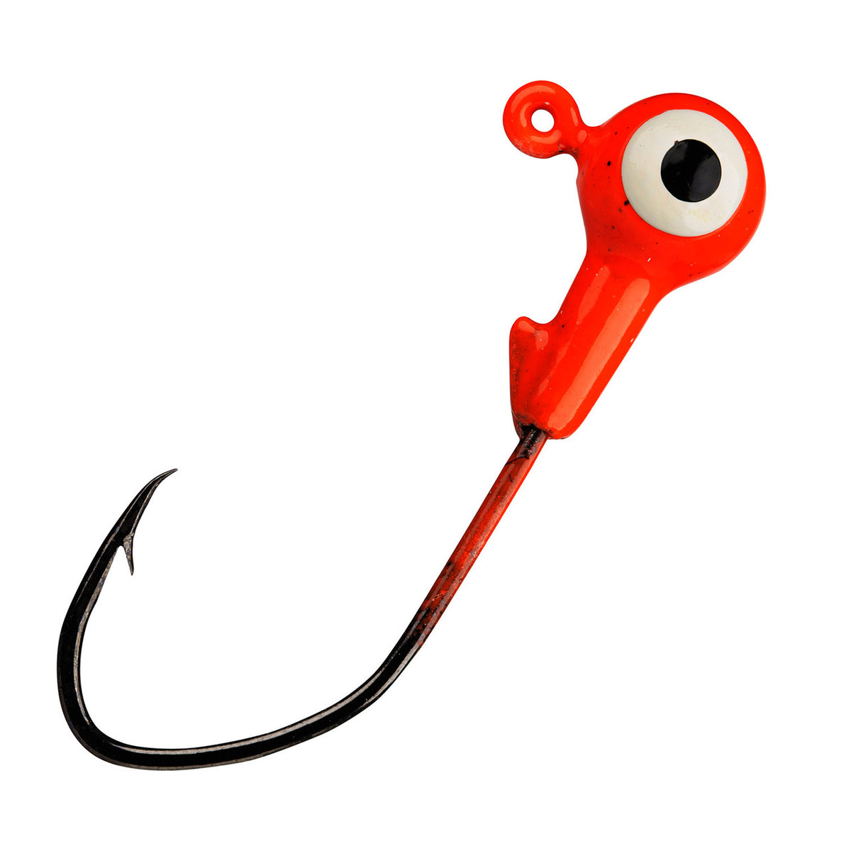 strike king Mr Crappie Slab Slasher Jig Heads 8 Pack image in Fluorescent Orange