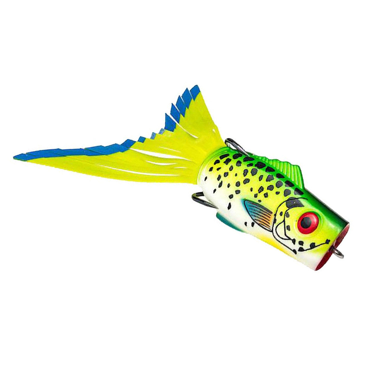 Strike King 5 1/4" KVD Popping Perch - Leopard Pech White Shadow
