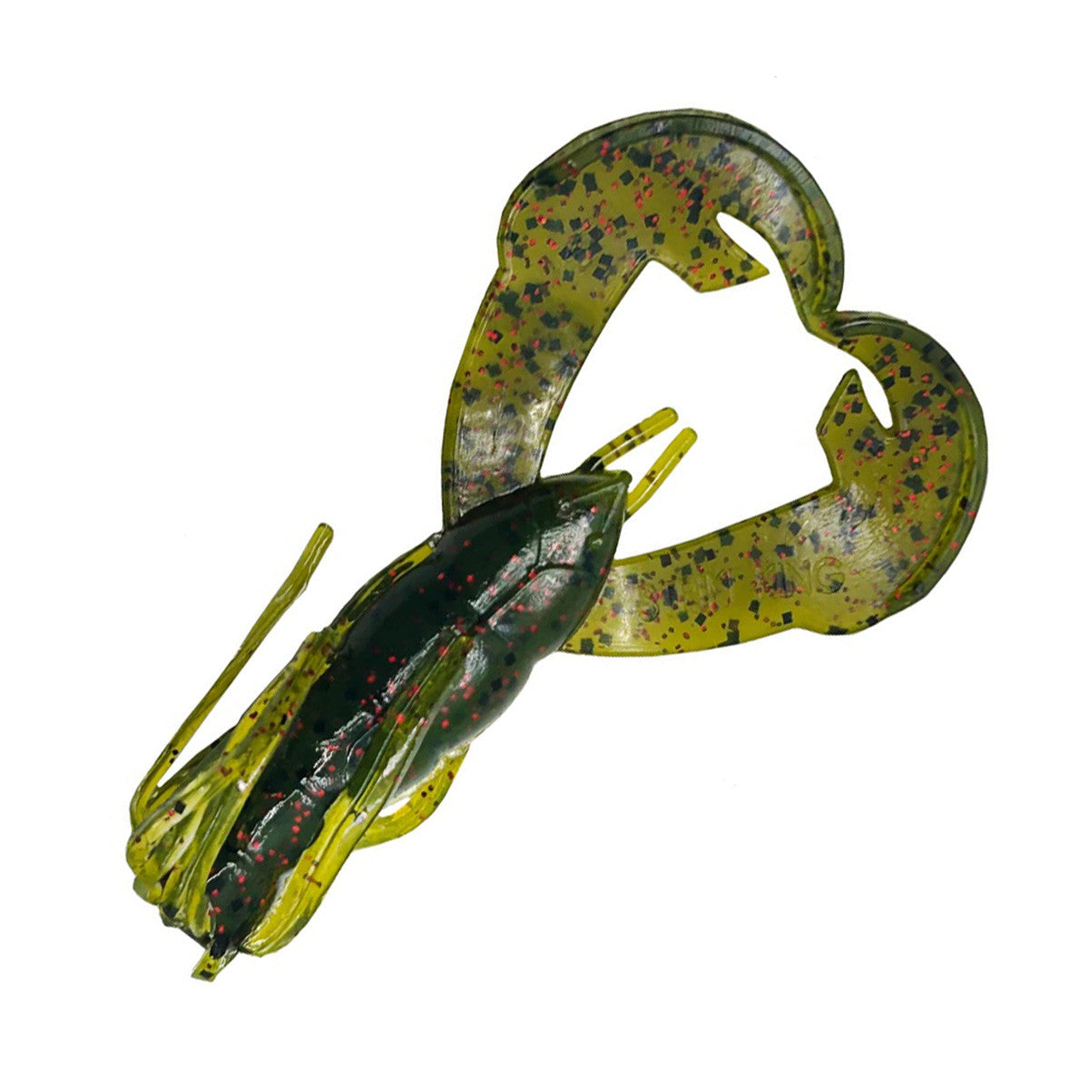 Strike King Rage Luau Craw Soft Lure Image in Watermelon Seed Red Flake
