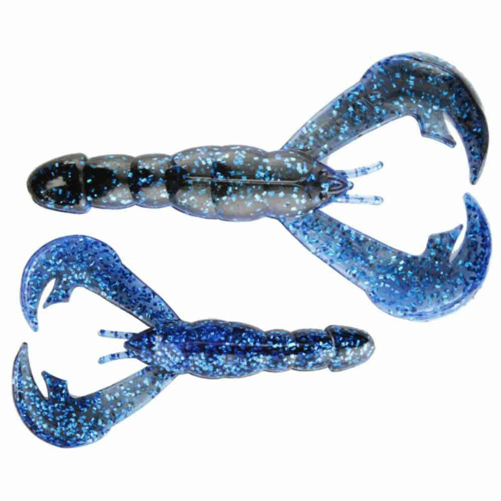 Strike King 4" Rage Craw 7 Pack - Blue Bug Variation Delta Red