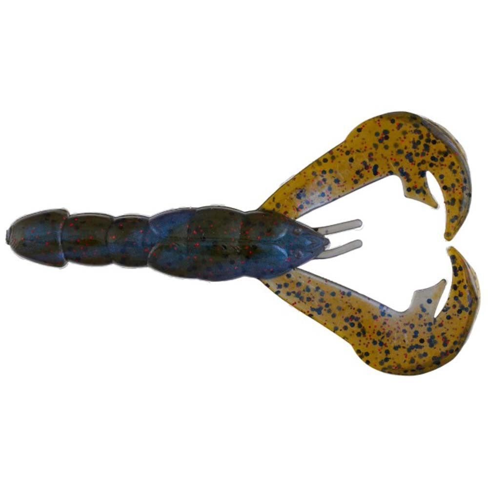 Strike King 4" Rage Craw 7 Pack - Blue Craw Red Flake Variation Delta Red