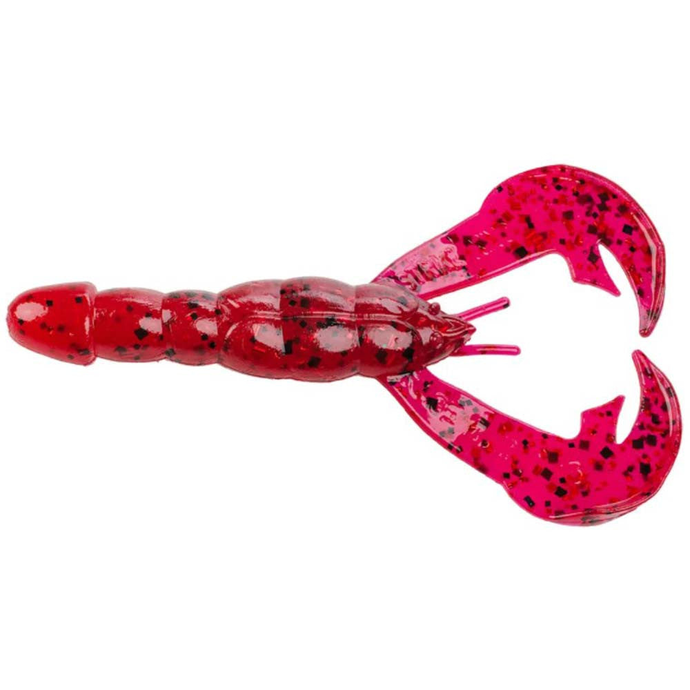 Strike King 4" Rage Craw 7 Pack - Delta Red Variation Plum Crazy