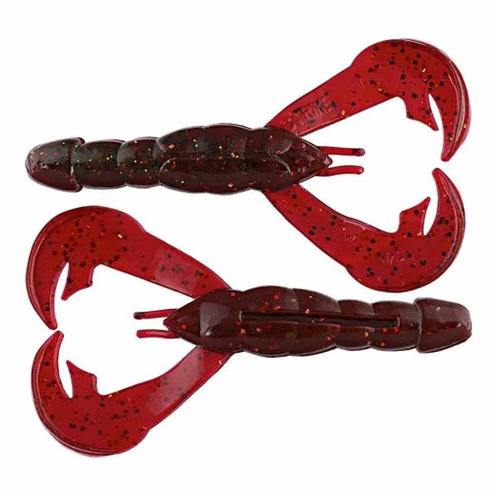 Strike King 4" Rage Craw 7 Pack - Falcon Lake Craw Variation Delta Red
