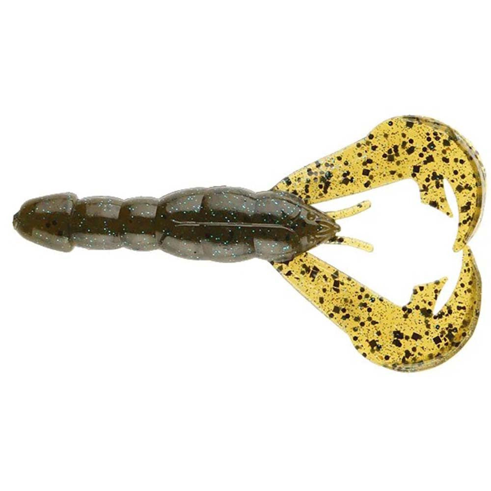 Strike King 4" Rage Craw 7 Pack - Green Pumpkin Sapphire Variation Delta Red