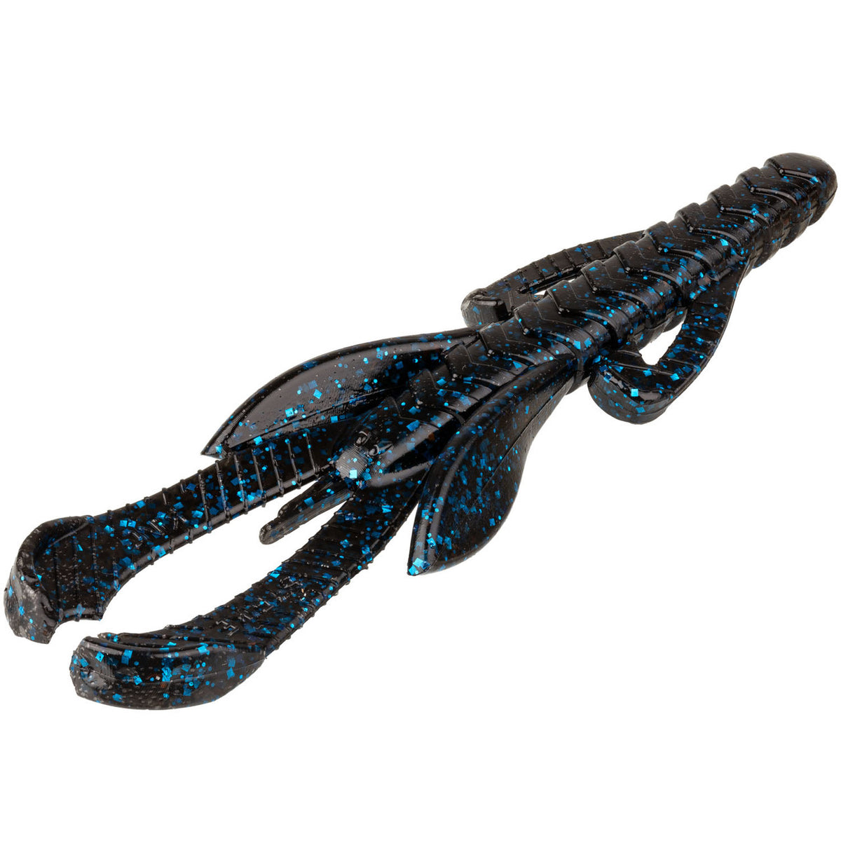 Strike King Rage Hawg image in Black Blue Flake