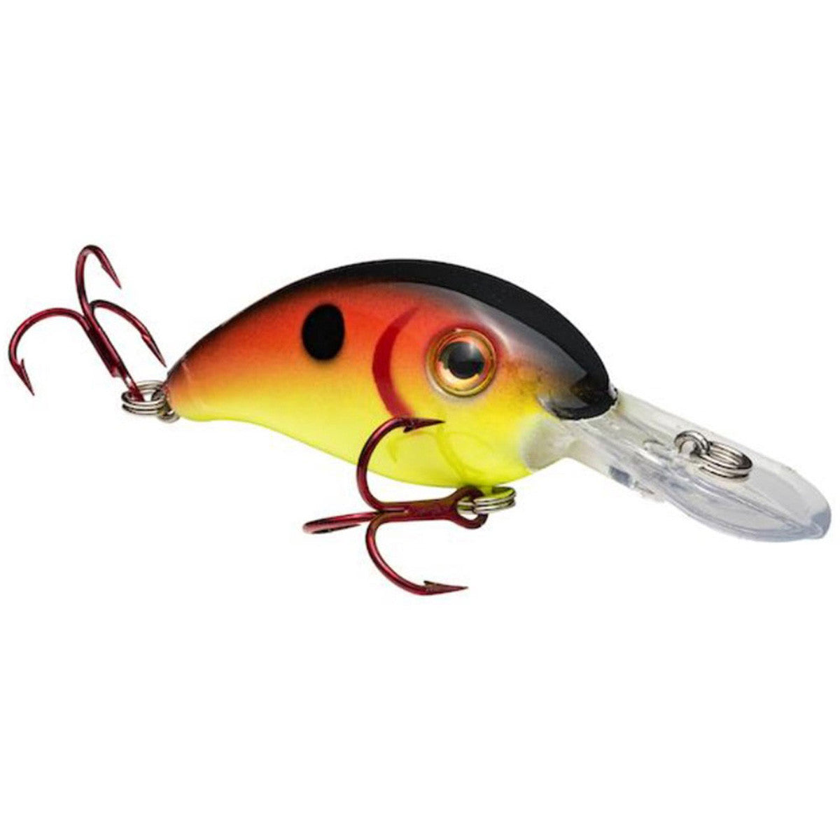 Strike King Slab-Hammer M3 Series Mini Crappie Crankbaits Image in Chartreuse Red Black