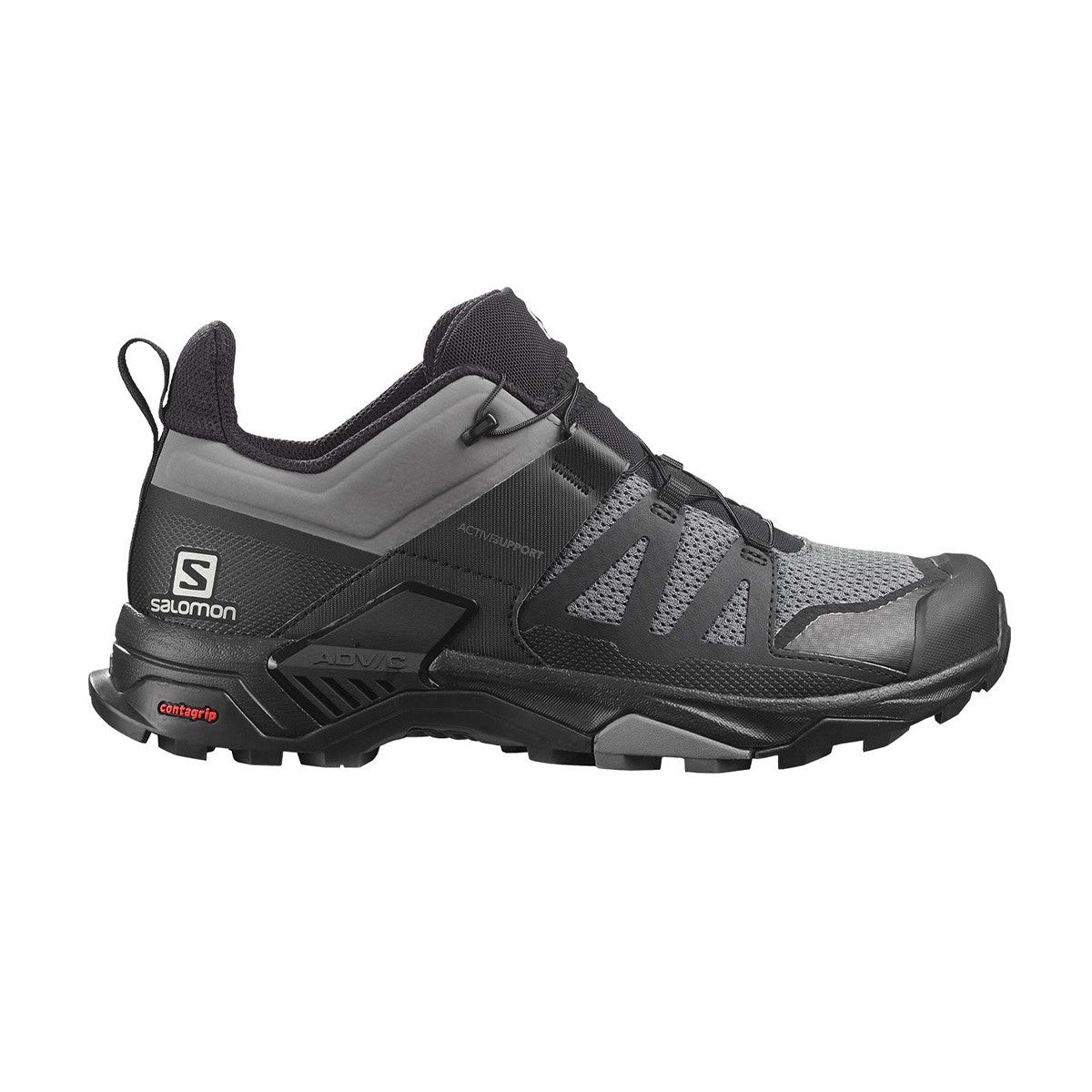 Salomon X Ultra 4 Hiking Shoes Image Quiet Shade-Black