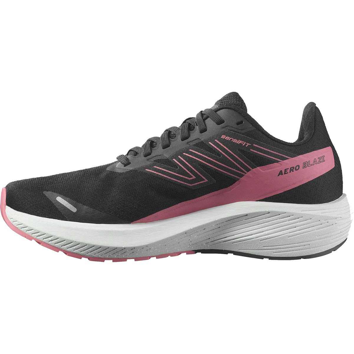 Salomon Women's Aero Blaze Running Shoes - Black-Tea Rose