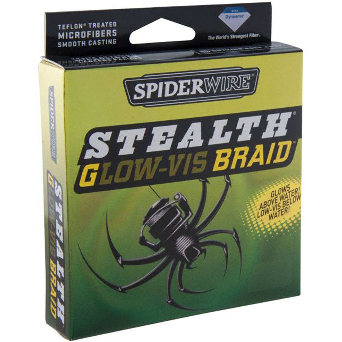 Stealth Glow-Vis Green Braid, 6-lb. 125 Yard Spool