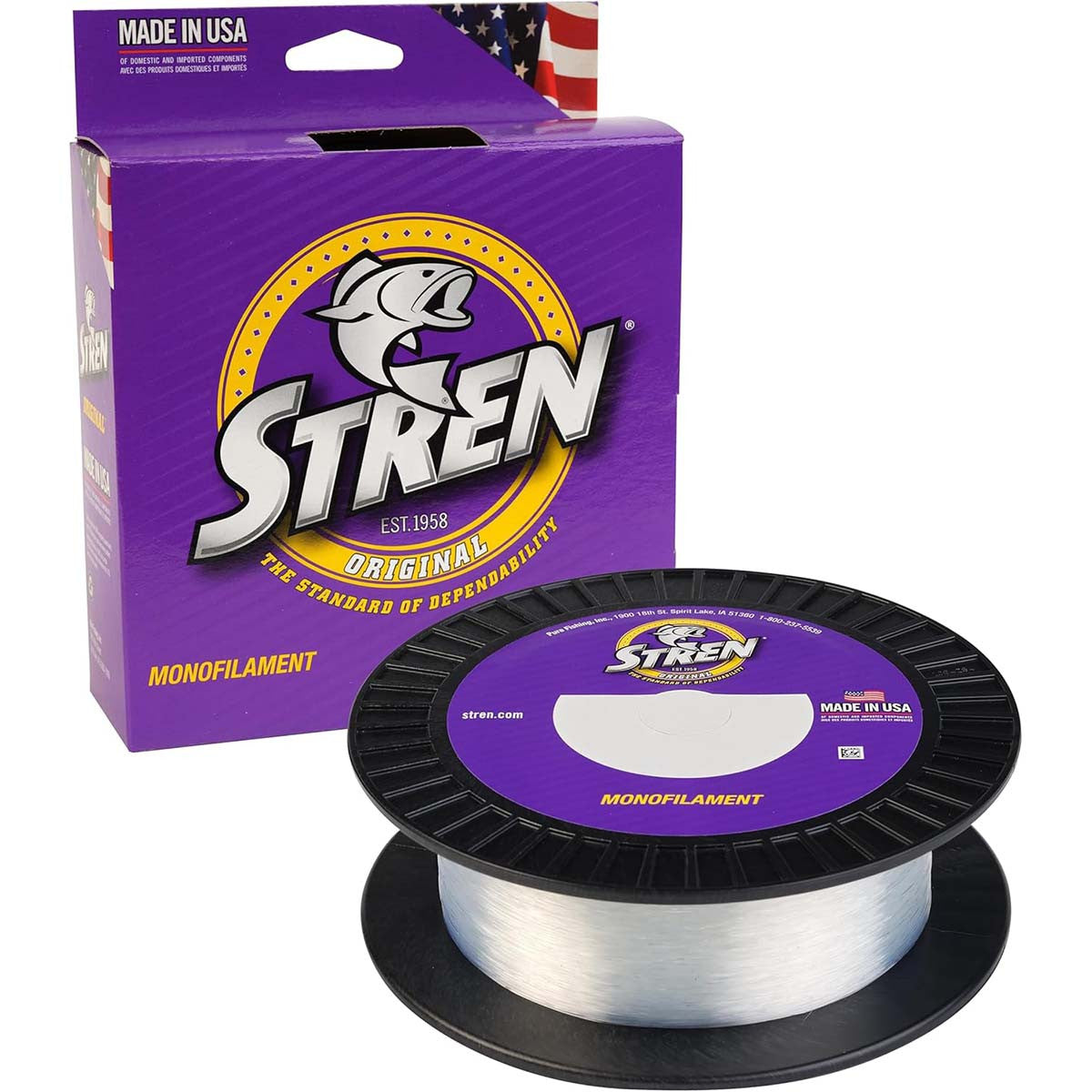 Stren Original Economy Spools 1000 Yards Monofilament Fishing Line Image in Clear Blue