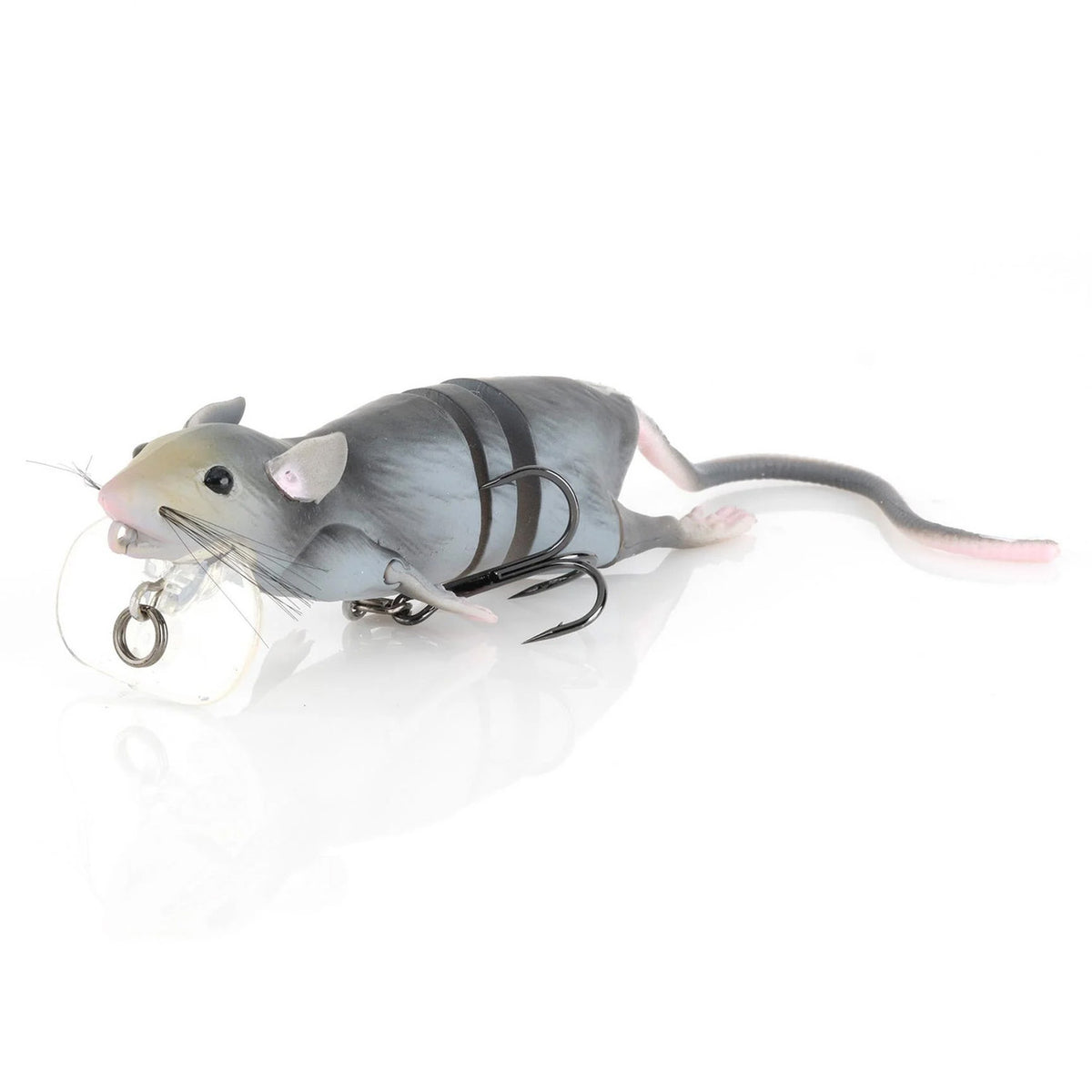 Savage Gear 3D Rat Fishing Lure Angled Image in Grey