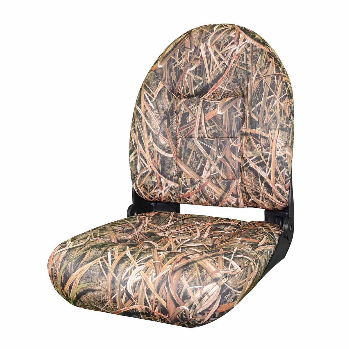 Tempress NaviStyle High-Back Boat Seat Image in Mossy Oak Shadow Grass/Black