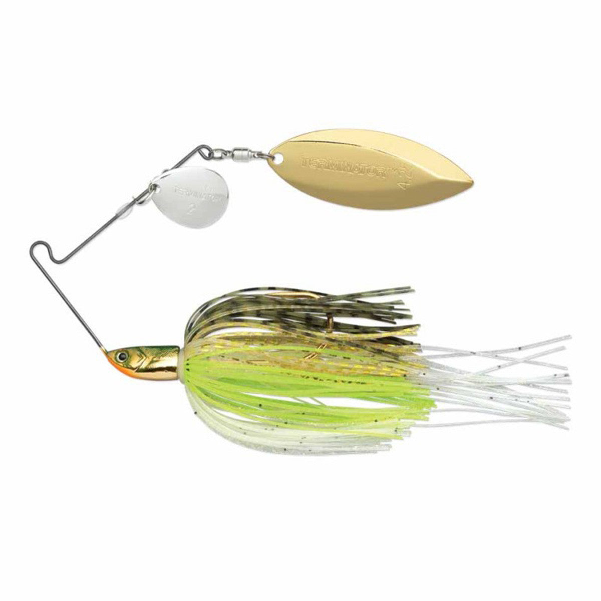 Terminator T1 Spinnerbaits, 1/2 oz. Image in Yellow Perch Colorado Willow
