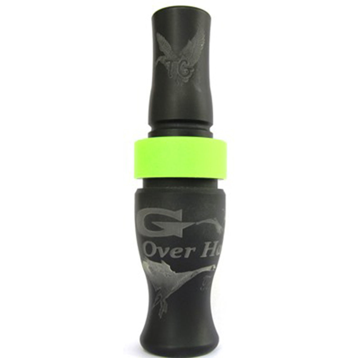 Tim Grounds G Overhauler Goose Call, Color Variation image in Flat Black-Lime Band