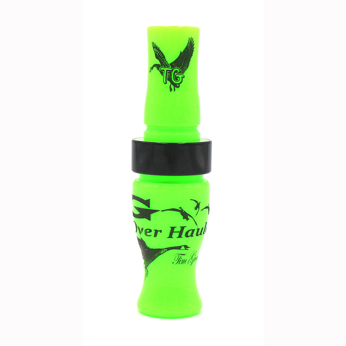 Tim Grounds G Overhauler Goose Call. Color Variation Lime-Black Band image