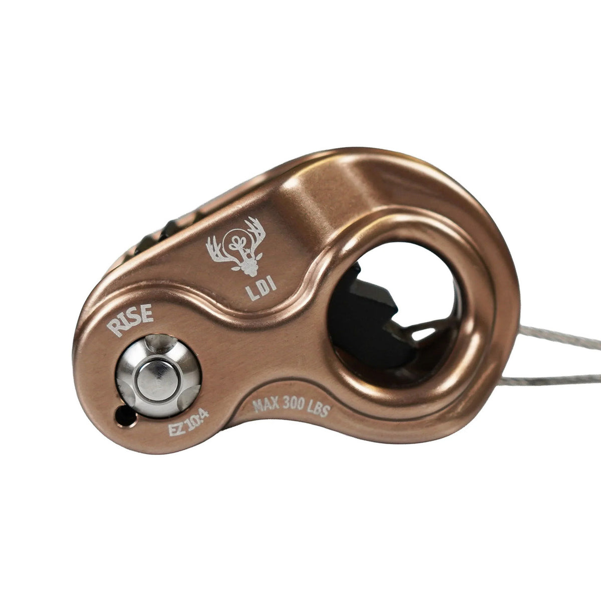 Flipped image of the Trophy Line Rise Tree Saddle Ascender 10-13mm, Desert Tan.