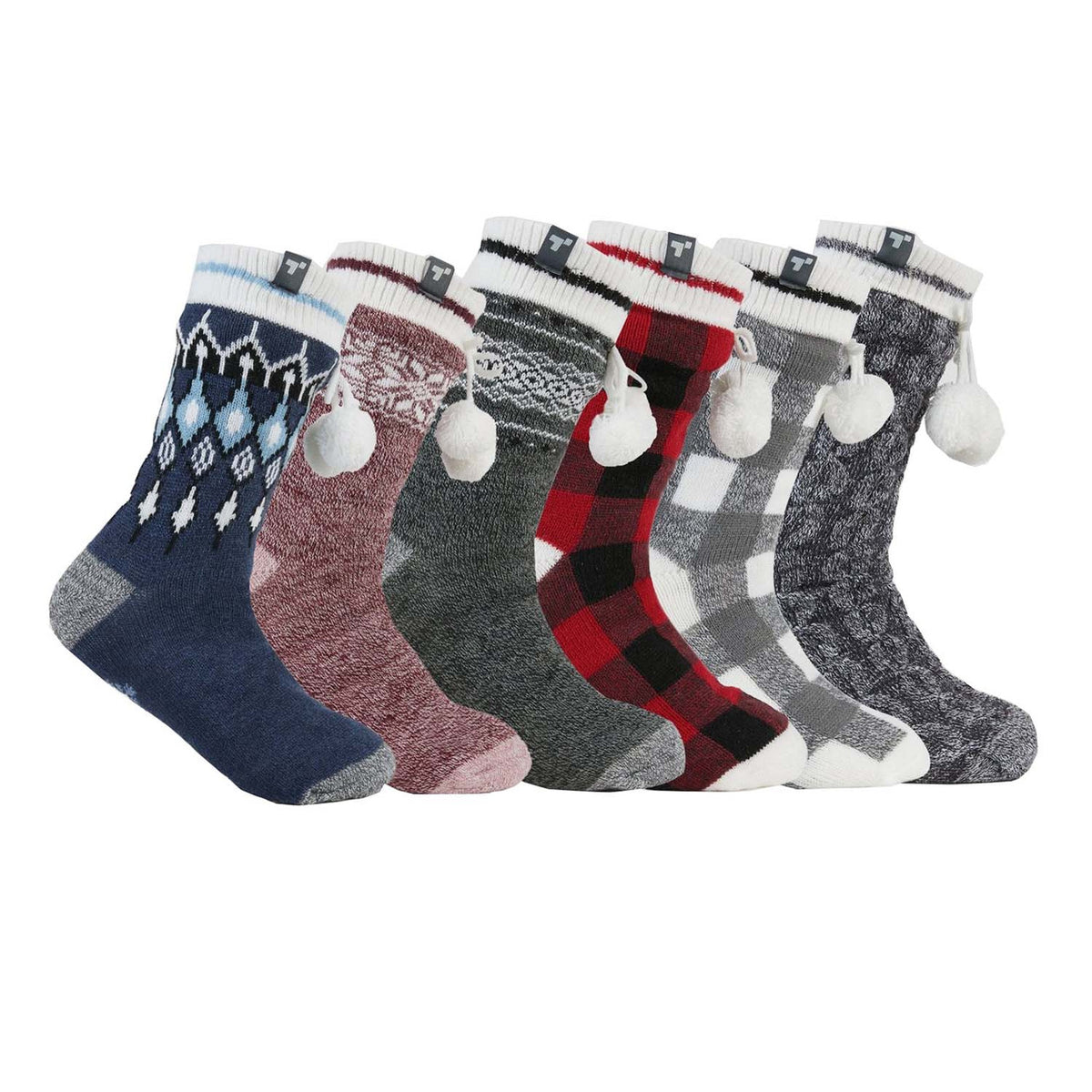 Terramar Sports Women's Slipper Socks 6 Pack Image