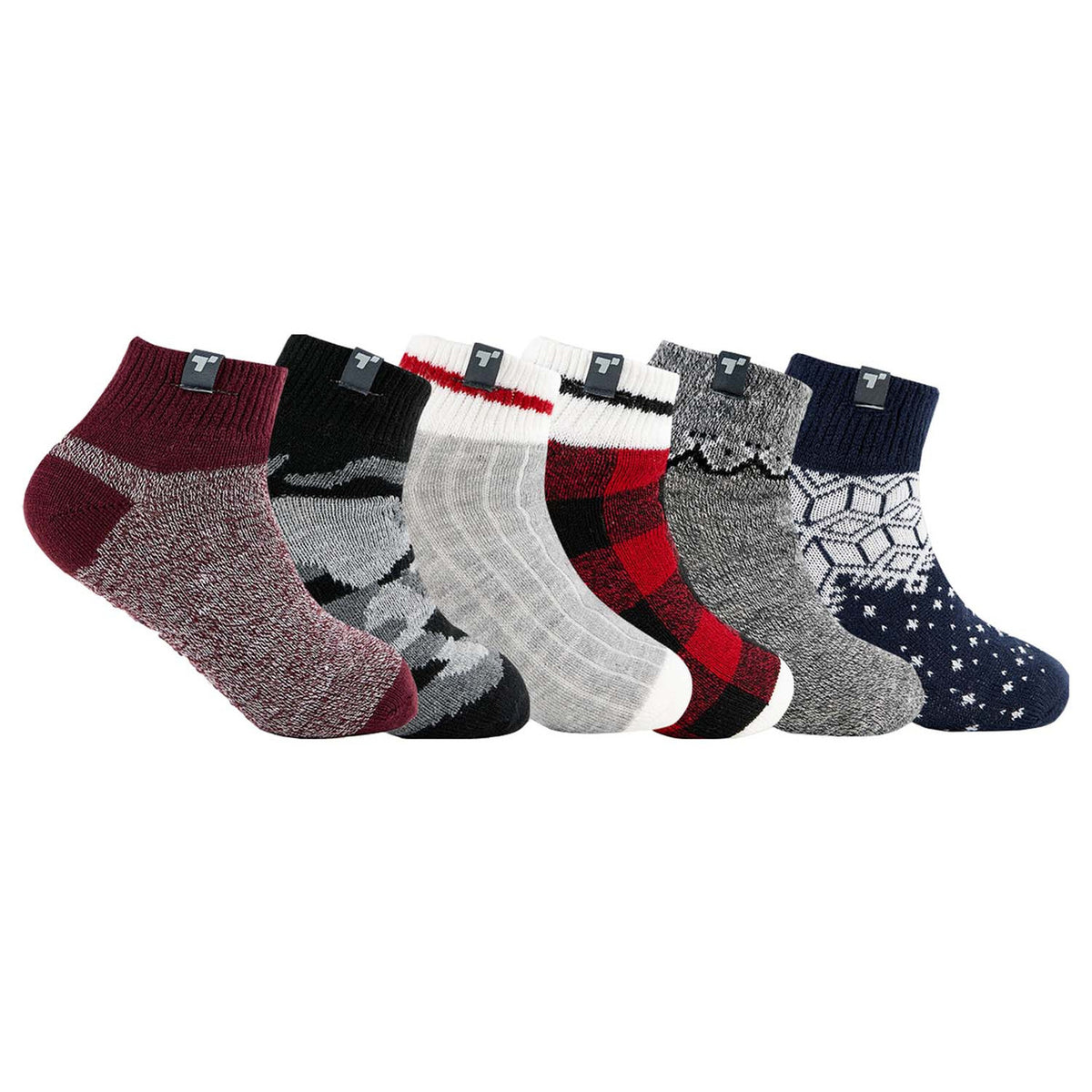 Terramar Sports Women's Slipper Ankle Socks 6 Pack Image
