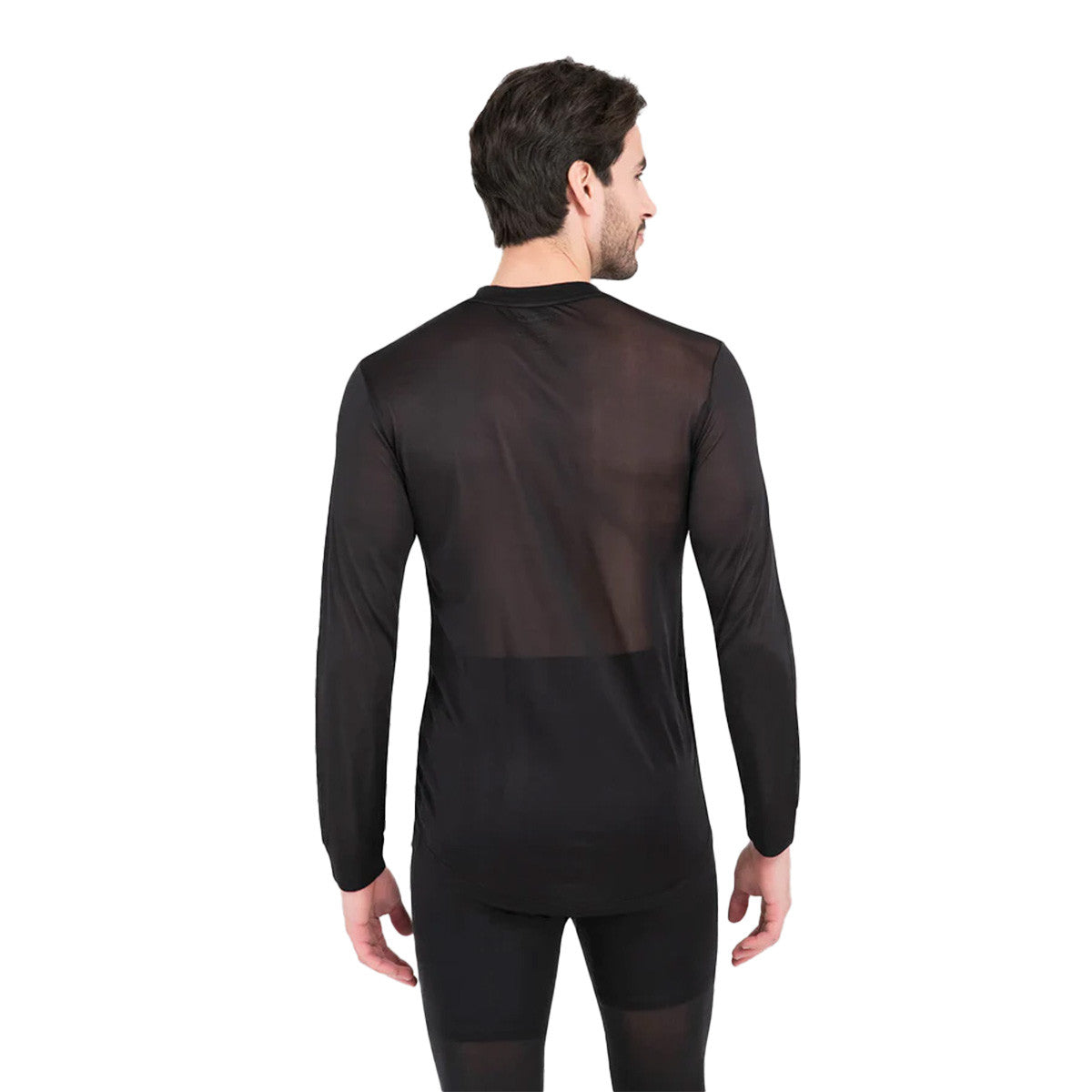 Terramar 1.0 Thermasilk Heritage Lightweight Thermal Crew Shirt - Black