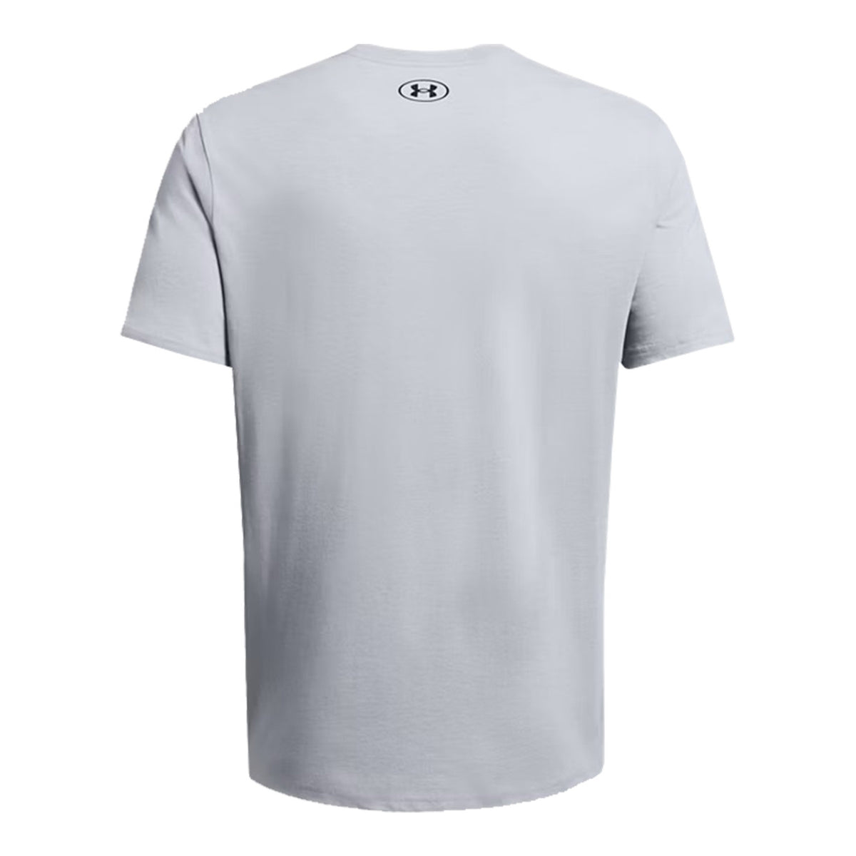 Under Armour Foundation Short Sleeve T-Shirt Back Image in Mod Gray Medium Heather-White