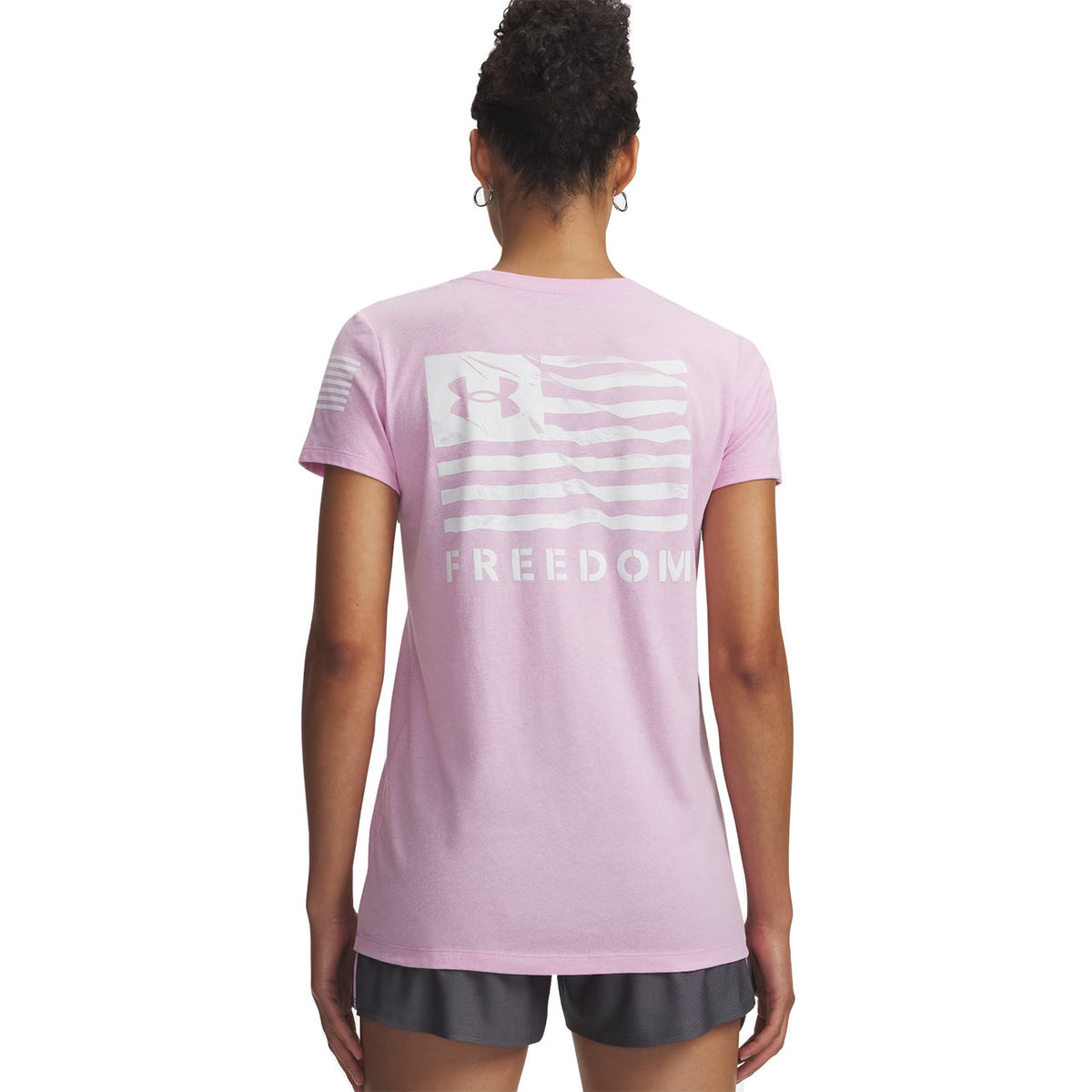 Under Armour Women's Freedom Banner Short-Sleeve Shirt Back Image