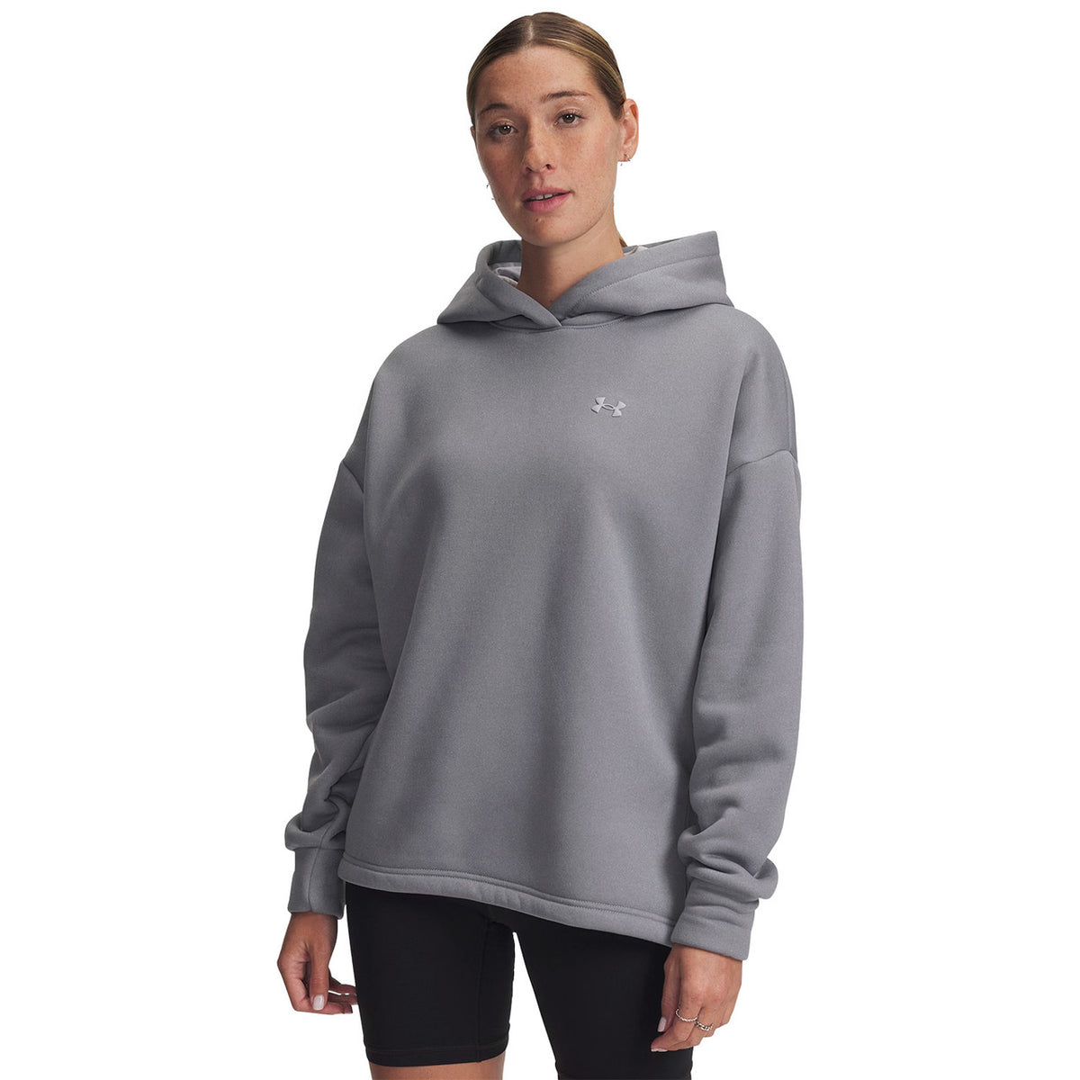 Under Armour Women's Armour Fleece Hoodie Mod Gray Full Heather image