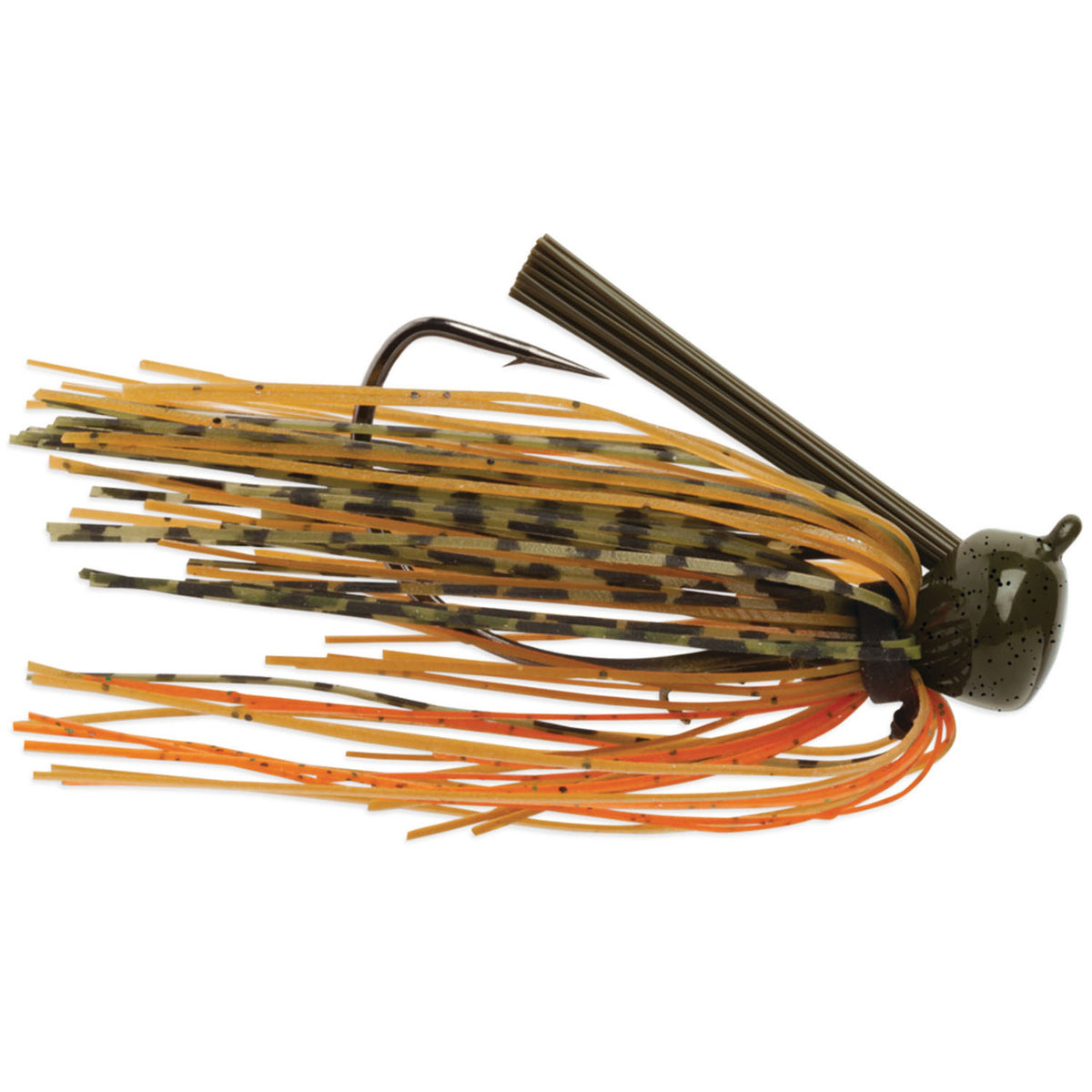 VMC Weedless Football Jig - Green Pumpkin Orange