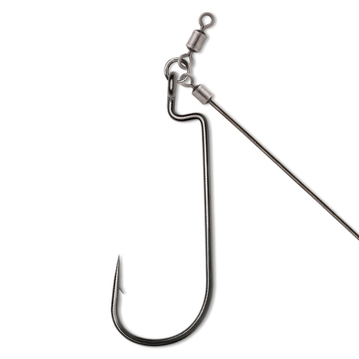Image of the VMC Tokyo Rig Heavy Duty Worm 4/0 Black Nickel Hook.