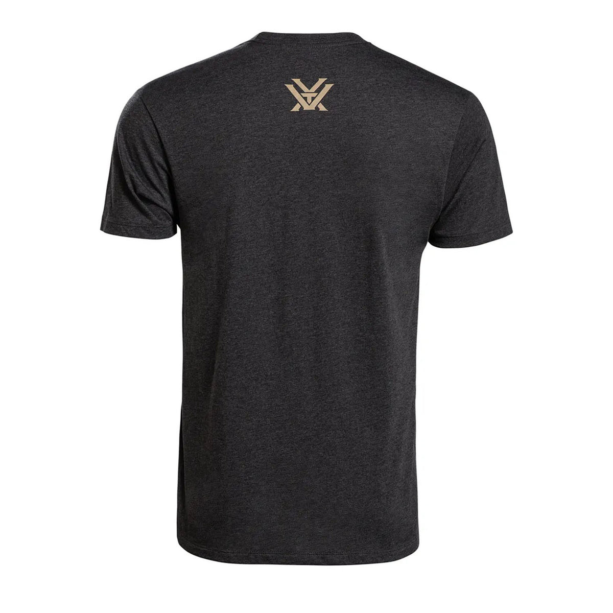 Back image of the Vortex Mossy Oak Bottomland Shield Logo Short Sleeve T-Shirt.