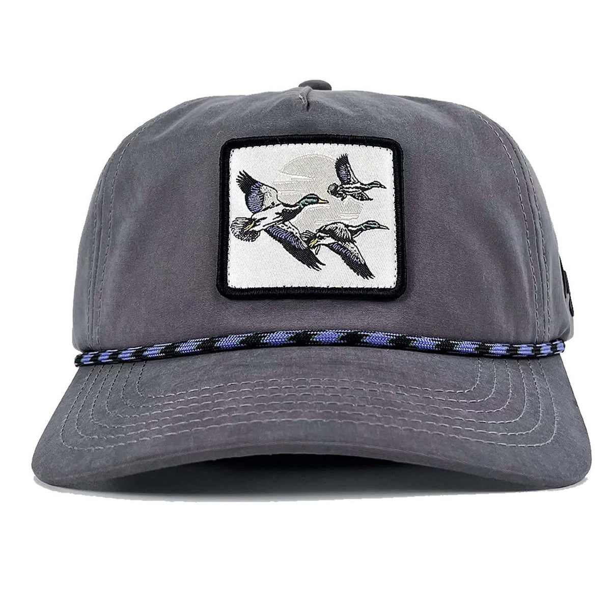 Waggle Duck & Cover Rope Hat image in Gray