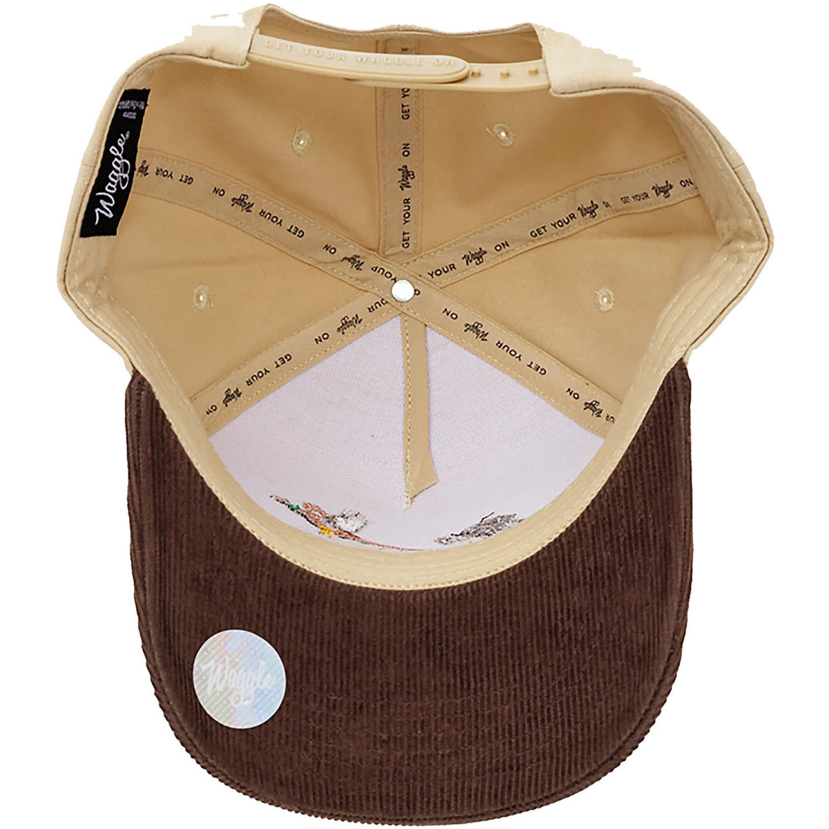 Waggle Upland Corduroy Brim Hat underneath image
