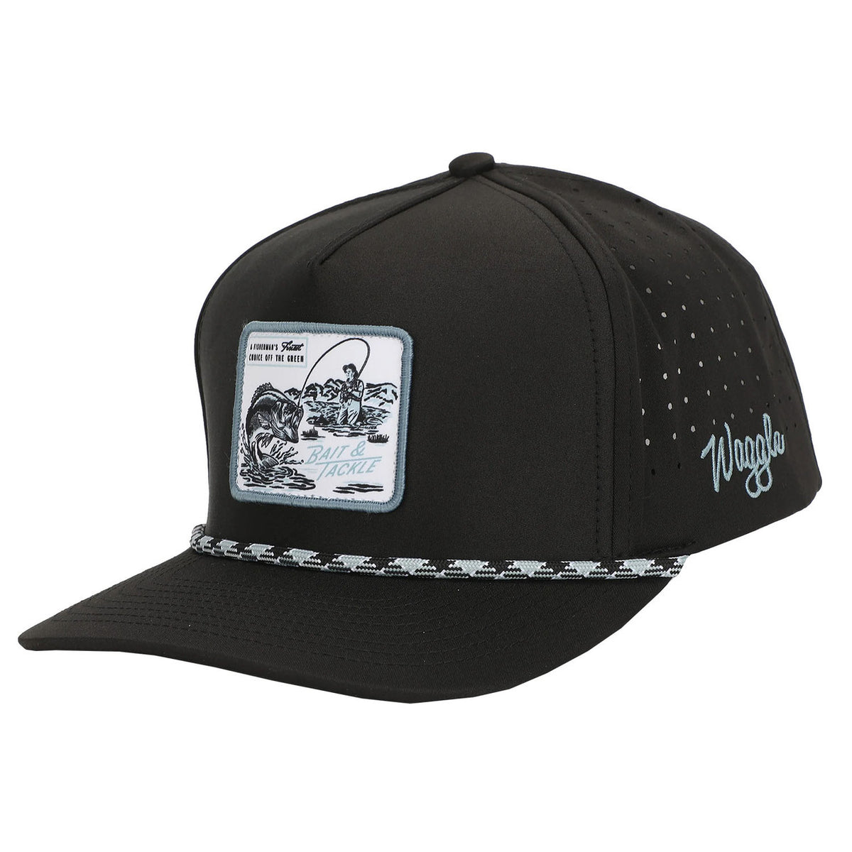 Side Image of the Waggle Bait & Tackle Hat.