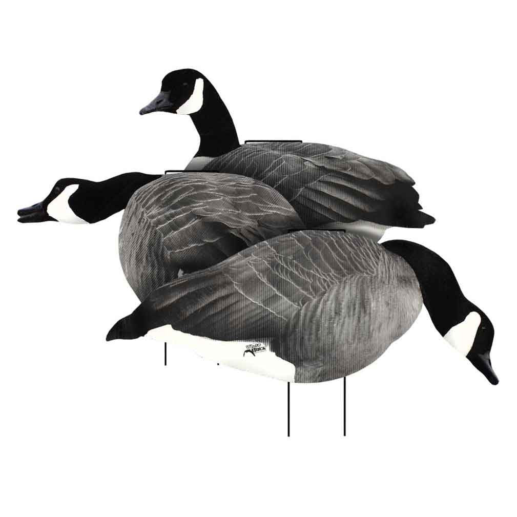 2D Flocked Rockonomy Canada Goose Silhouettes, 12 Pack